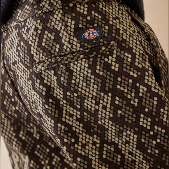 Dickies 874 Snake Print Camden Pants Snakeskin Trousers Jeans Brown Workwear - Picture 7 of 15